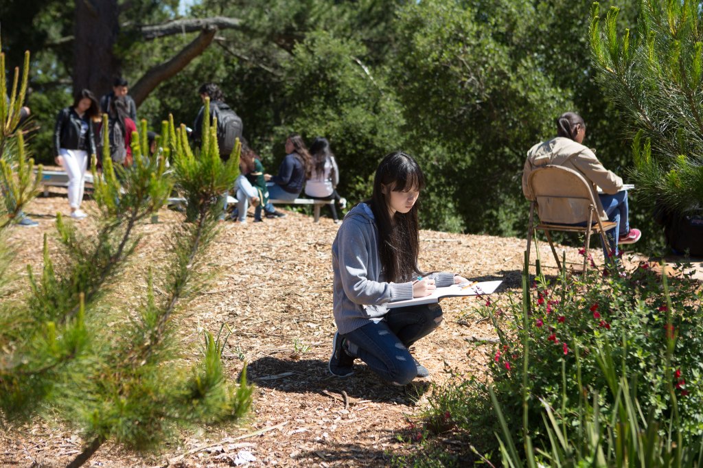 student kneeling outside with notebook, Image credit: Alliance for Excellent Education on Flikr.com, CC BY-NC 2.0, no changes