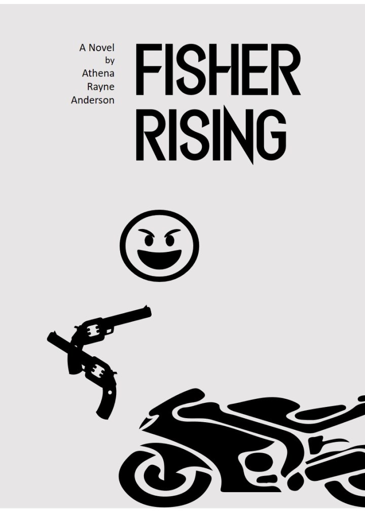 cover image for novel "fisher rising," copyright Athena Rayne Anderson, 2021
