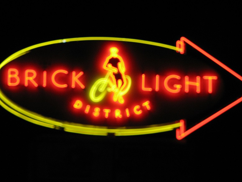 brick light district, route 66 neon, copyright athena rayne anderson