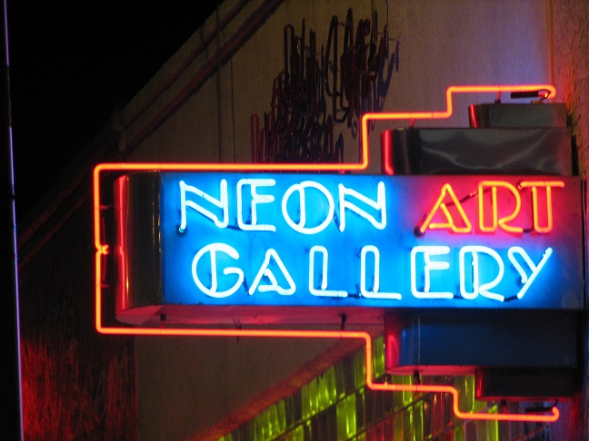 neon art gallery, route 66 neon, copyright athena rayne anderson